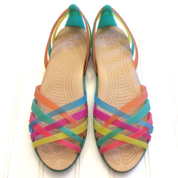 multicolor huarache sandals